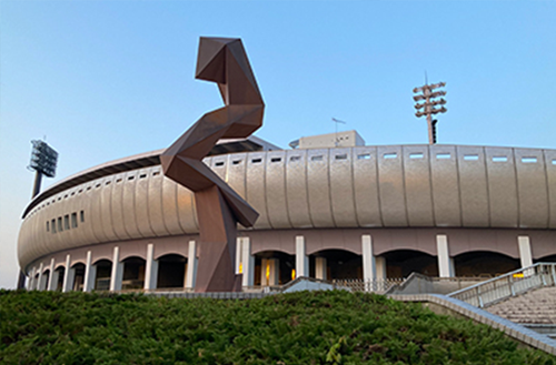 あづま夕焼けパークマラソン「あづま総合運動公園　とうほう・みんなのスタジアム」写真